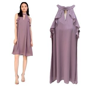 Glamorous Lavender Ruffle Sleeveless Dress Size Small Formal Cocktail Wedding